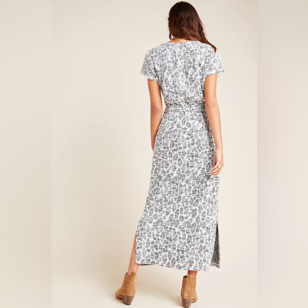 Anthropologie‎ Dolan Left Coast Taleen Boucle Textured Belted Midi Dress MEDIUM - Picture 2 of 16
